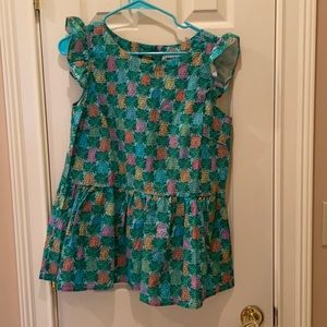 Haley and the Hound large top pineapple